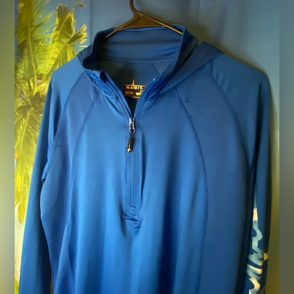 Habit Outdoor - Men's Small Hooded 1/4 Zip Performance Layer/Long Sleeve - Picture 5 of 10